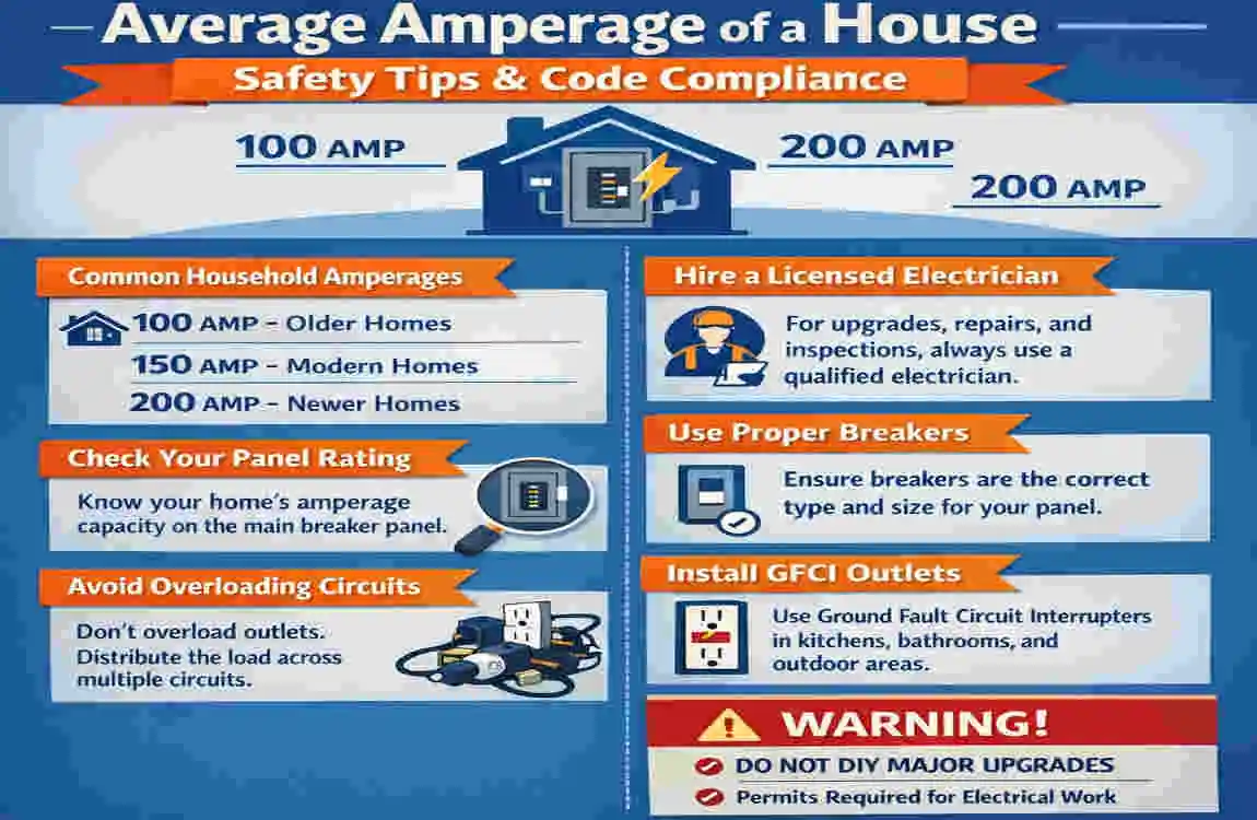 What Is the Average Amperage of a House? 100-200A Guide for Homeowners