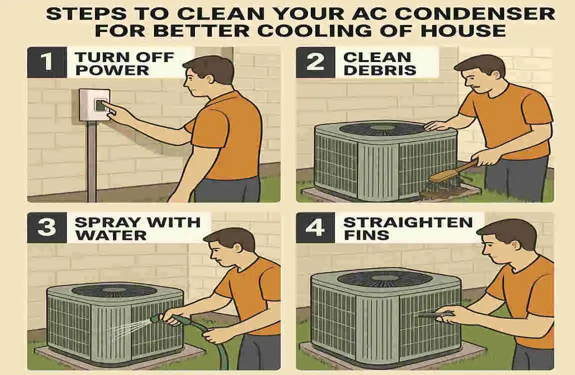 How to Clean Your AC Condenser for Better Cooling of House