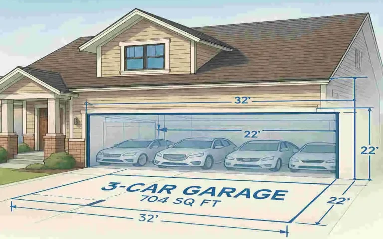 How Many Square Feet Does a 3-Car Garage Add to Your House?