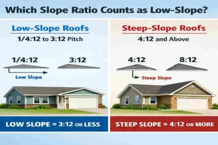 House Roofs: Which Slope Ratio Counts as Low-Slope?