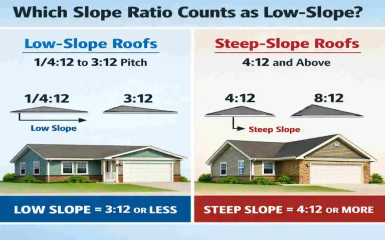House Roofs: Which Slope Ratio Counts as Low-Slope?