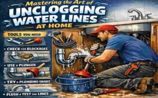 how to unclog water lines in house