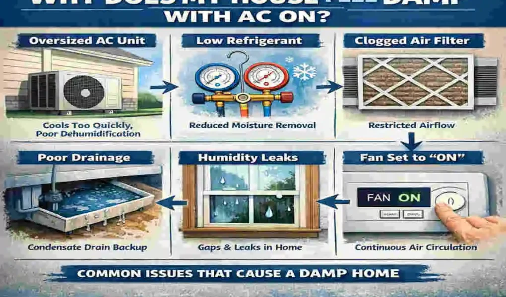 Why Does My House Feel Damp with AC On?