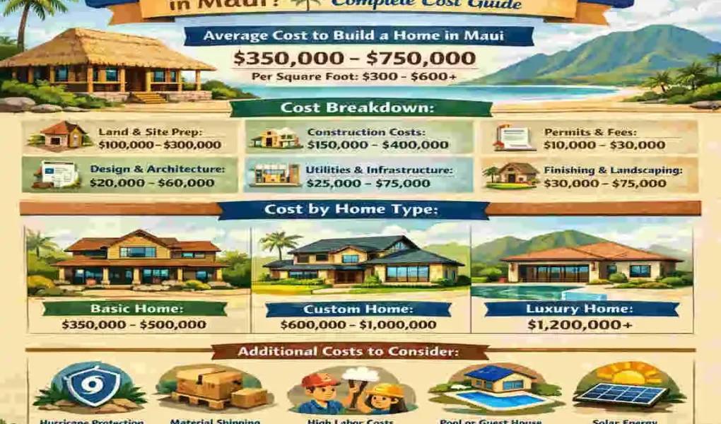 How Much Does It Cost to Build a House in Maui ? Complete Cost Guide