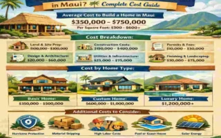 How Much Does It Cost to Build a House in Maui ? Complete Cost Guide