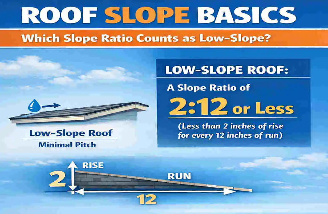 House Roofs: Which Slope Ratio Counts as Low-Slope?
