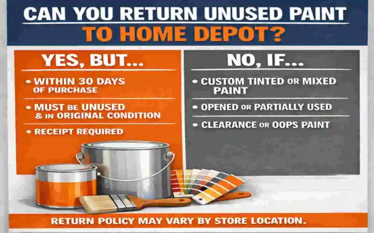 can i return paint home depot