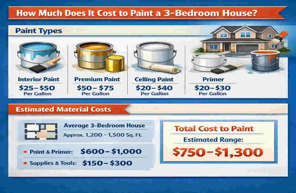 How Much to Paint a 3-Bedroom