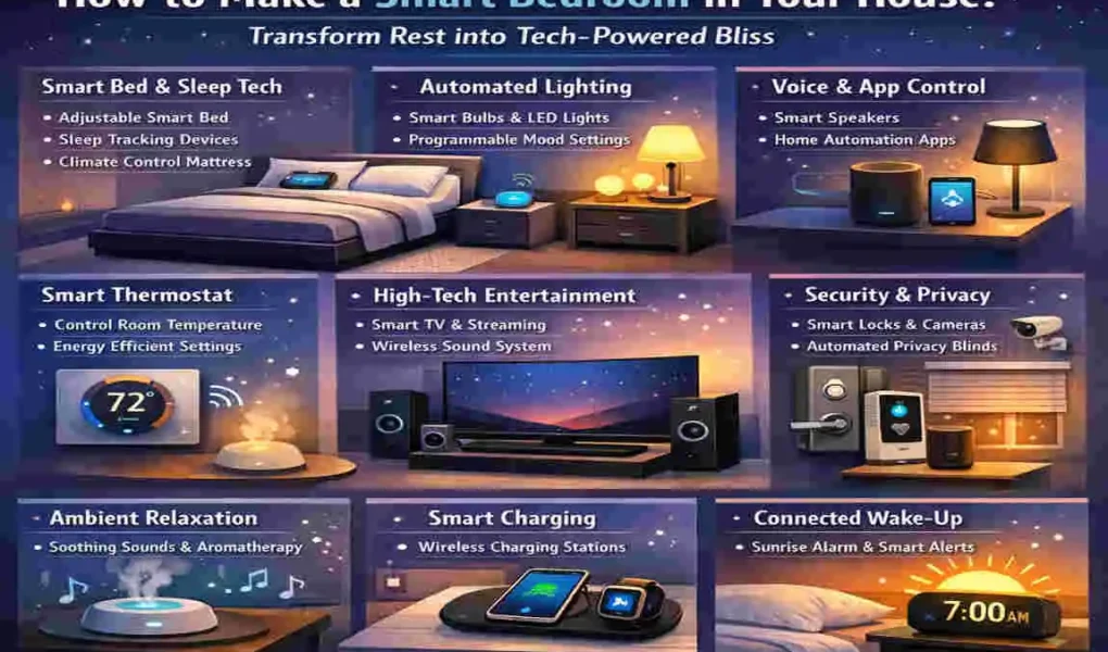How to Make a Smart Bedroom in Your House: Transform Rest into Tech-Powered Bliss