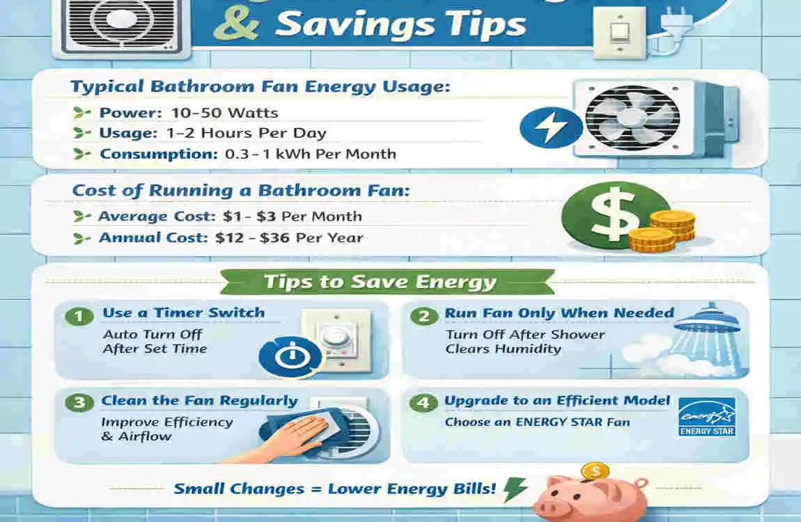 Does Bathroom Fan Use Electricity? Home Energy Facts