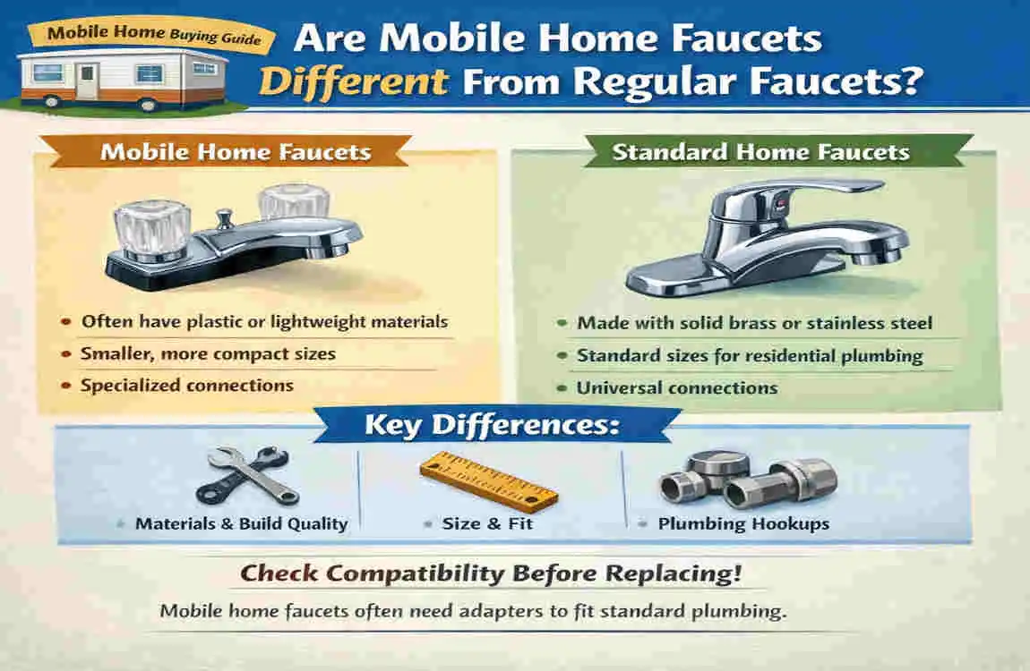 are mobile home faucets different