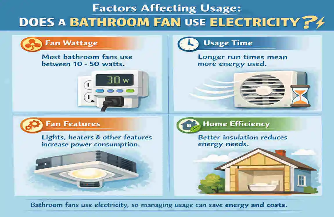 Does Bathroom Fan Use Electricity? Home Energy Facts