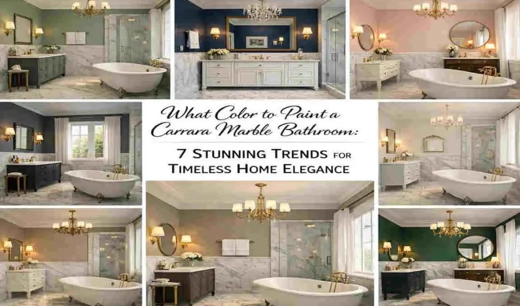 What Color to Paint Carrara Marble Bathroom