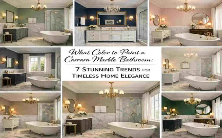 What Color to Paint Carrara Marble Bathroom