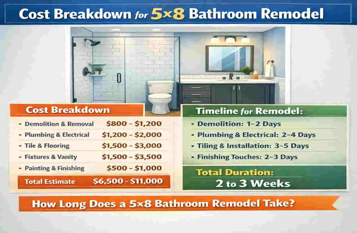 How Long for a 5x8 Bathroom Remodel