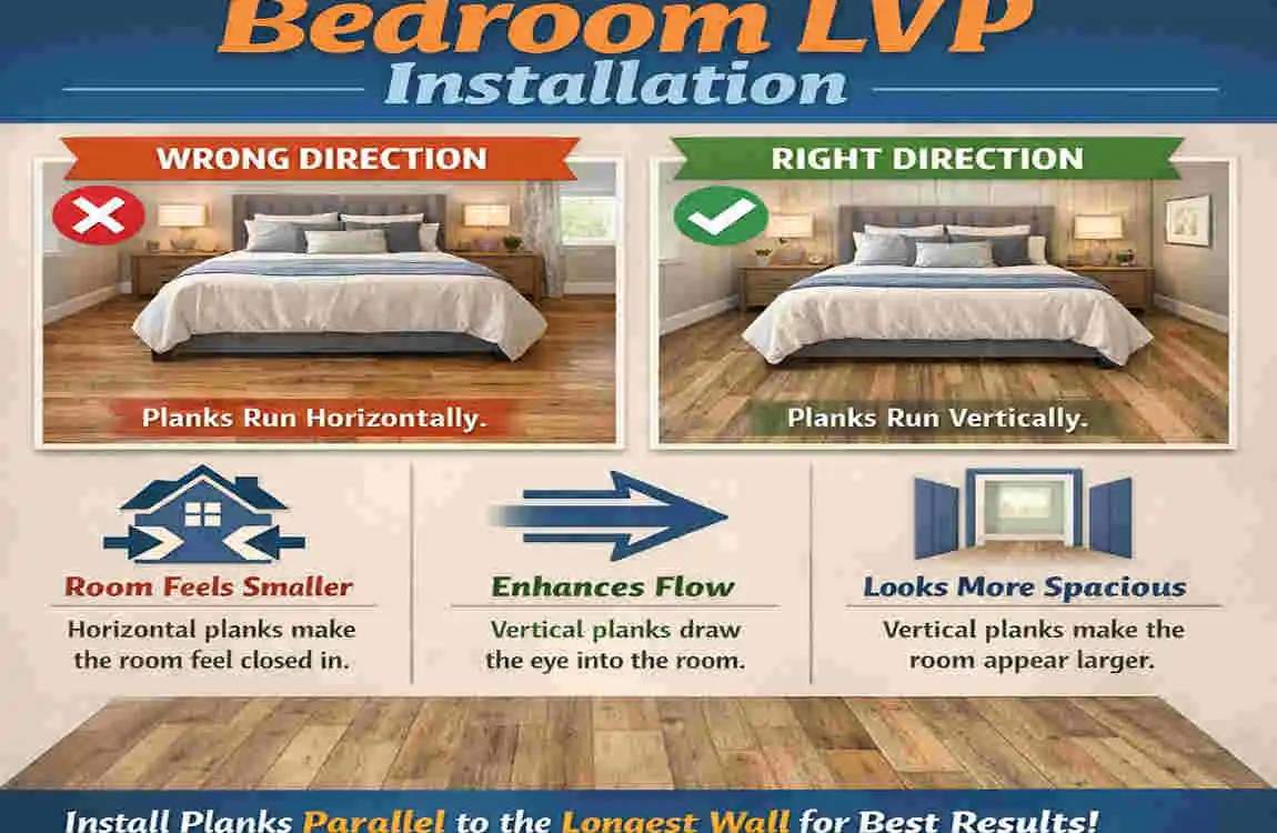 Best Direction for House Vinyl Plank Flooring in Bedrooms