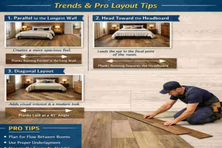 Best Direction for House Vinyl Plank Flooring in Bedrooms