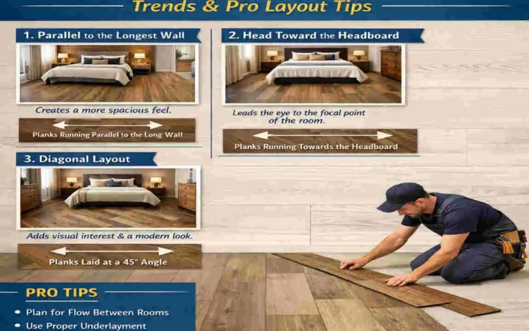 Best Direction for House Vinyl Plank Flooring in Bedrooms
