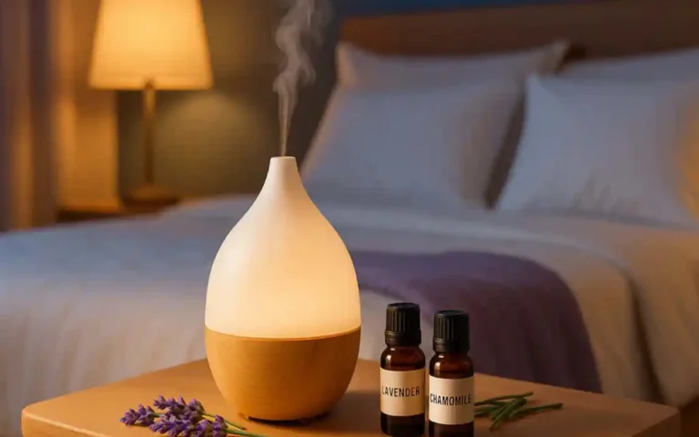 where to place essential oil diffuser in bedroom