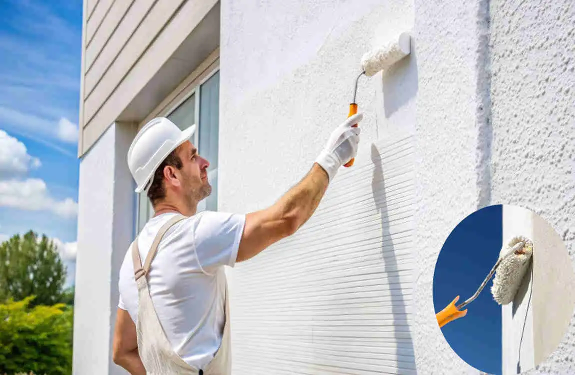 how to paint exterior house with roller