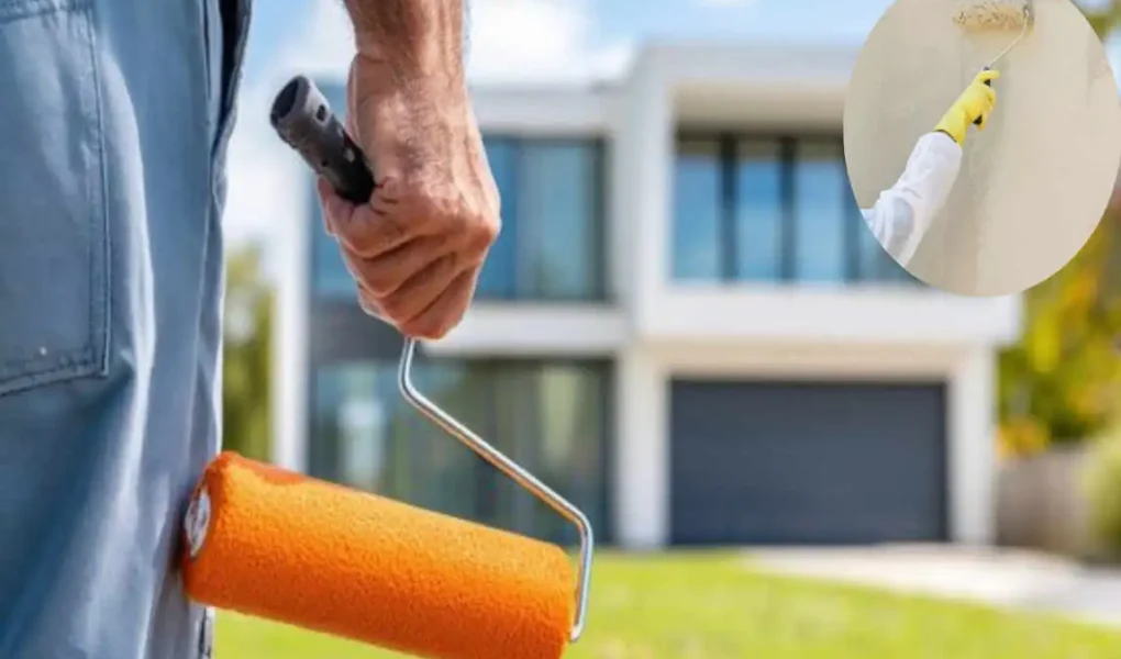 how to paint exterior house with roller