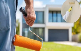 how to paint exterior house with roller