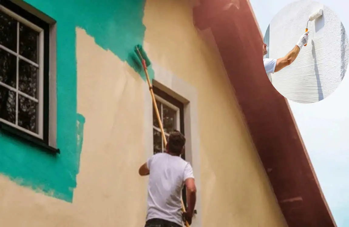 how to paint exterior house with roller