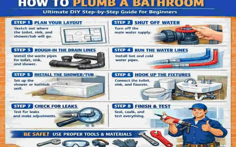 How to House Plumbing a Bathroom