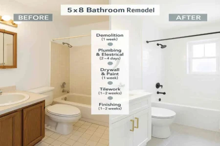 How Long Does a 5x8 Bathroom Remodel Take? A Complete Timeline for Your Home Renovation Project