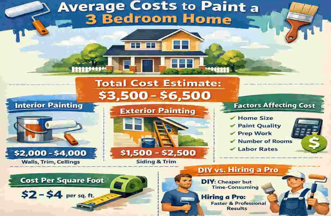 How Much to Paint a 3-Bedroom