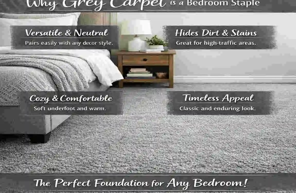 what colours go with grey carpet in bedroom