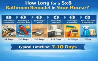 How Long for a 5x8 Bathroom Remodel in Your House?