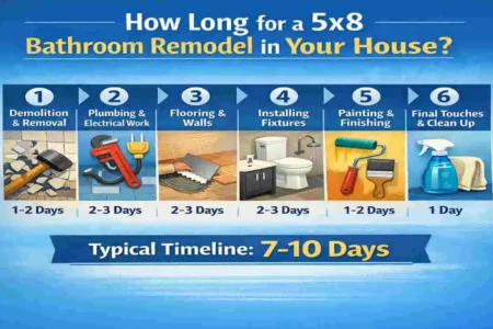 How Long for a 5x8 Bathroom Remodel in Your House?
