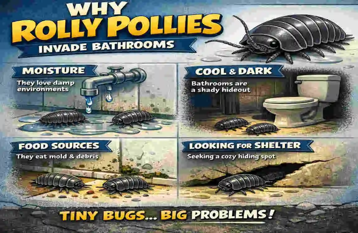 Why Are Rolly Pollies in My Bathroom?