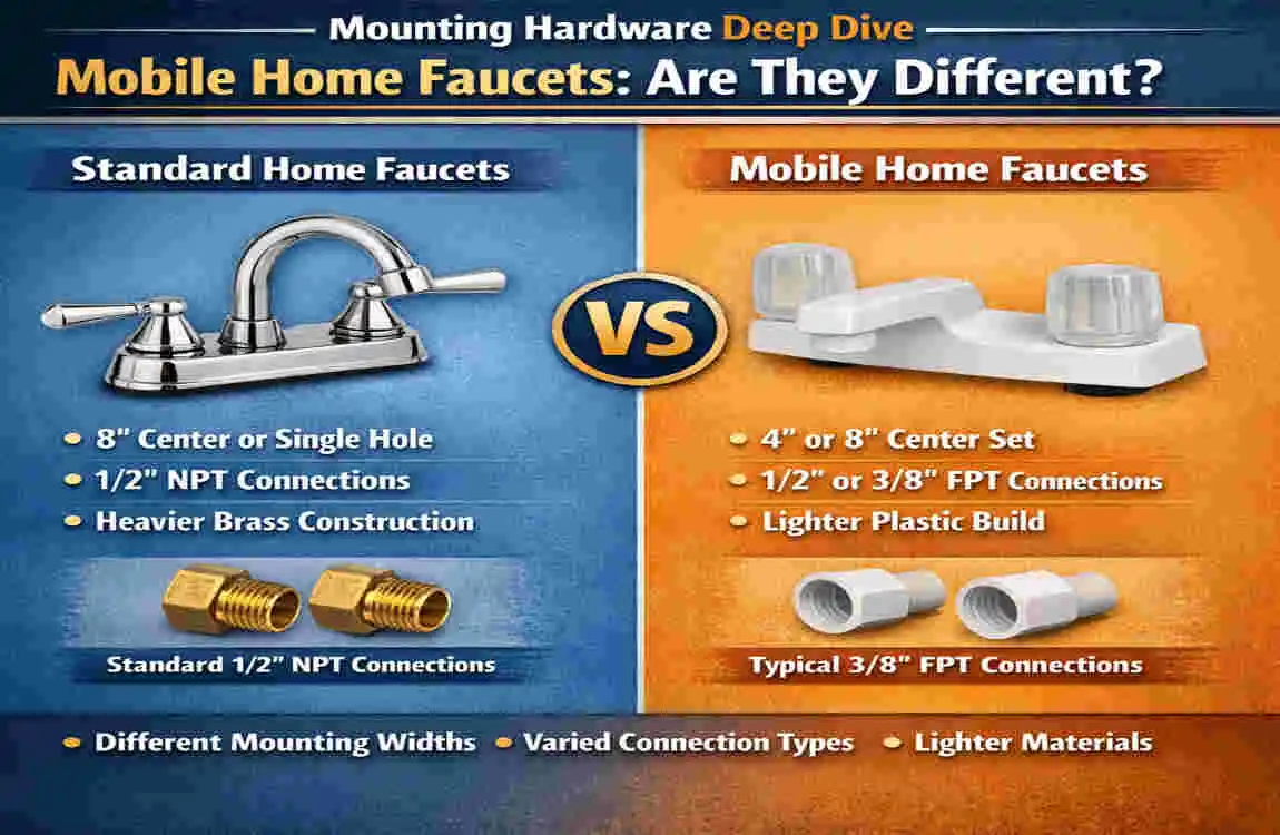 are mobile home faucets different