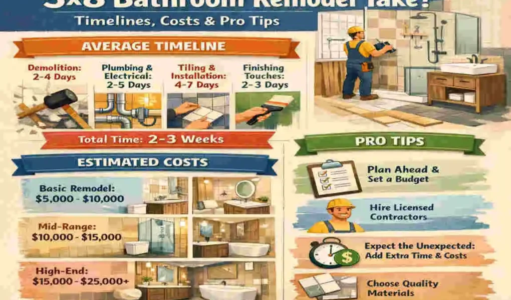 How Long for a 5x8 Bathroom Remodel