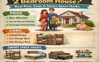 can a family of 4 live in a 2 bedroom house