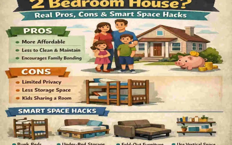 can a family of 4 live in a 2 bedroom house