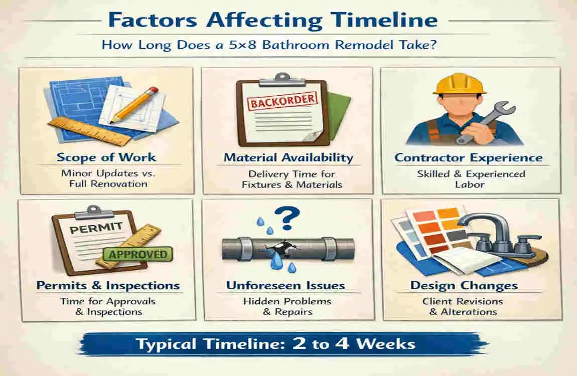 How Long for a 5x8 Bathroom Remodel