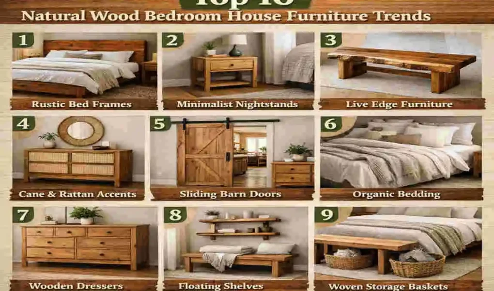 Top 10 Natural Wood Bedroom House Furniture Trends
