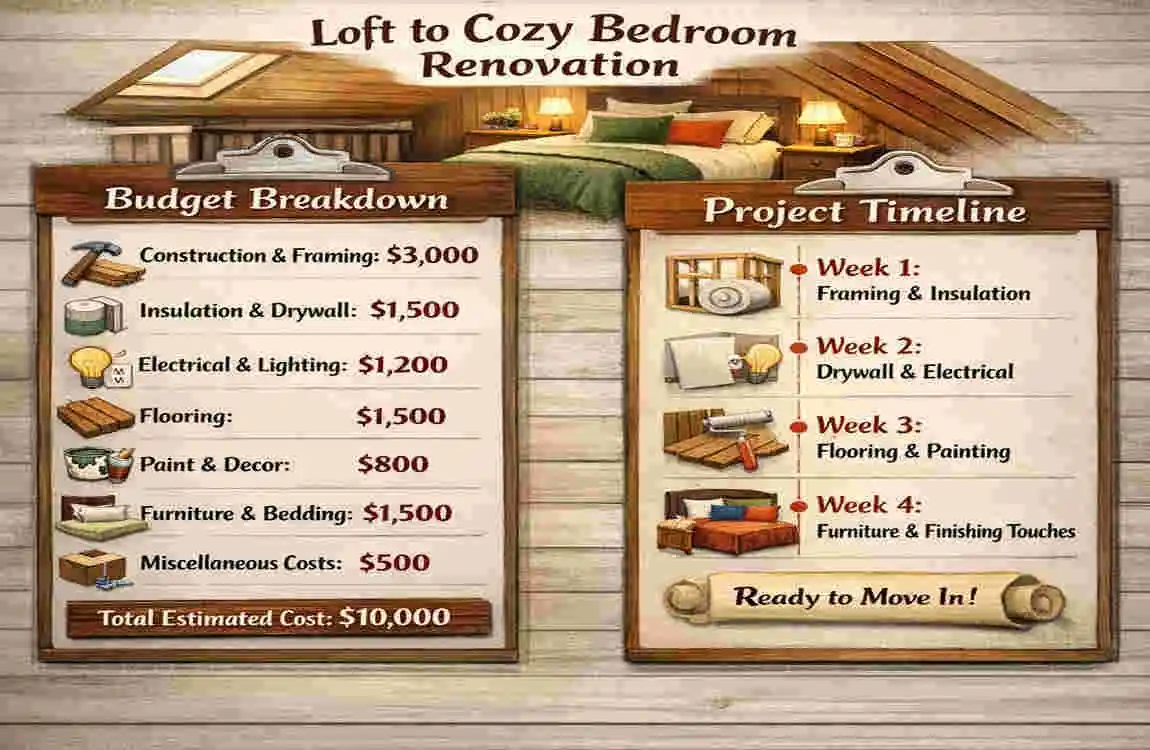 Upstairs Loft into a Dream Bedroom