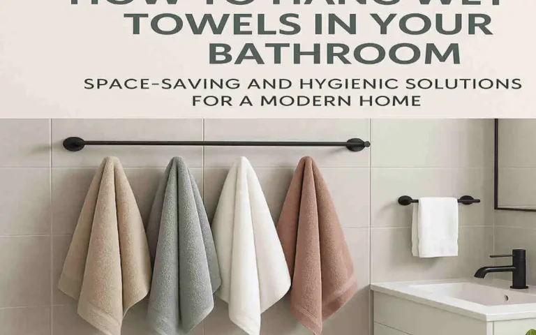 How to Hang Wet Towels in Your Bathroom: Space-Saving and Hygienic Solutions for a Modern Home