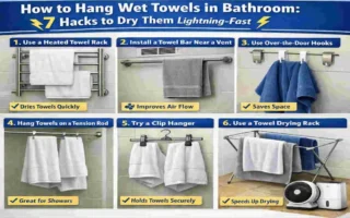 How to Hang Wet Towels