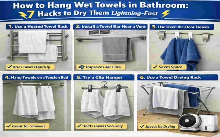 How to Hang Wet Towels