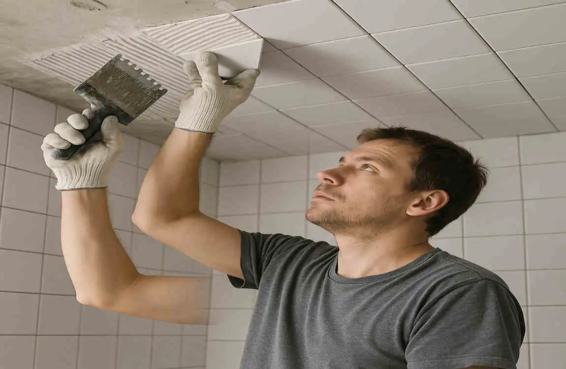 How long to retile a bathroom ceiling