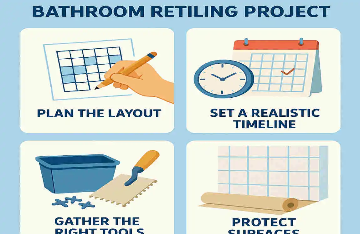 How Long to Retile a Bathroom? A Homeowner’s Guide to Timeline and Tips for a Smooth Bathroom Renovation