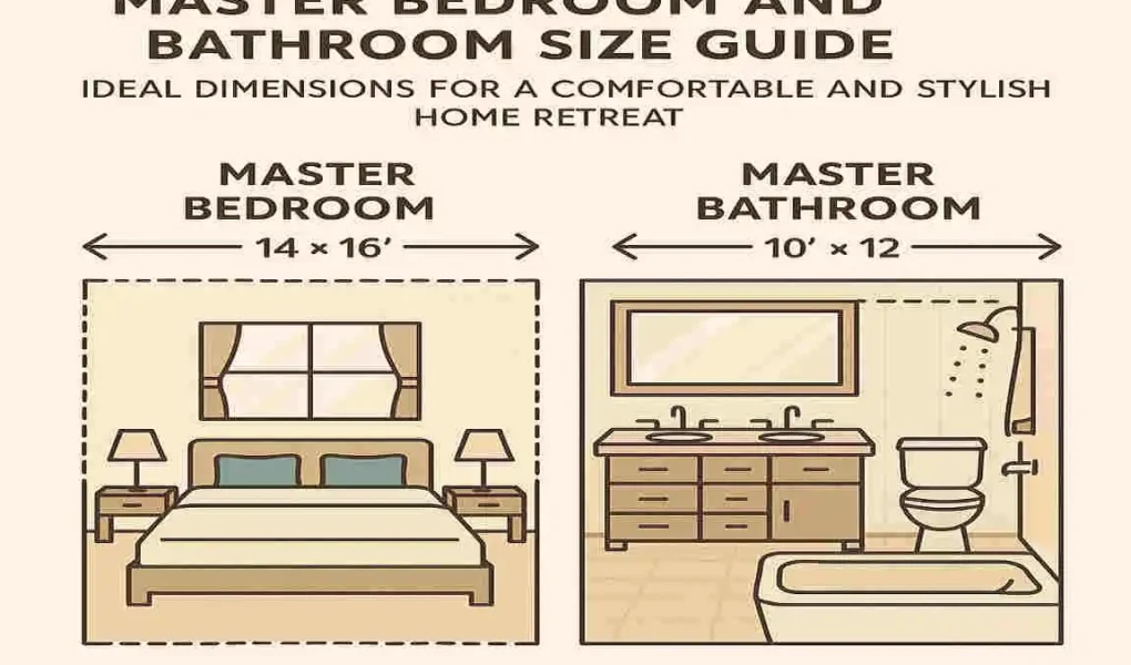 Master Bedroom and Bathroom Size Guide: Ideal Dimensions for a Comfortable and Stylish Home Retreat