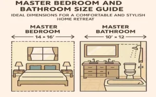 Master Bedroom and Bathroom Size Guide: Ideal Dimensions for a Comfortable and Stylish Home Retreat