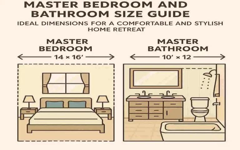 Master Bedroom and Bathroom Size Guide: Ideal Dimensions for a Comfortable and Stylish Home Retreat