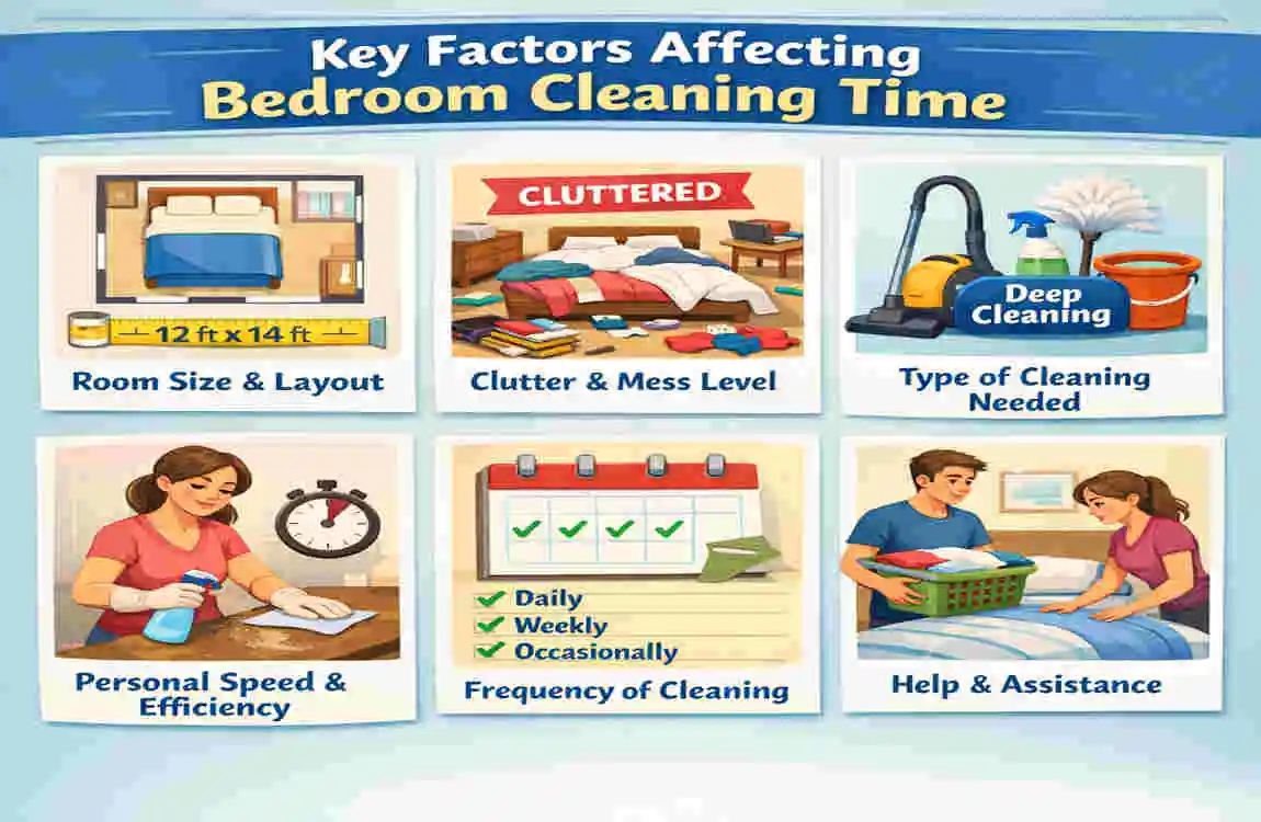 how long does it take to clean a bedroom